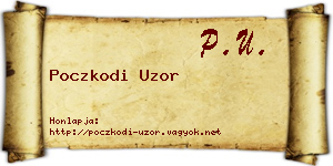 Poczkodi Uzor névjegykártya